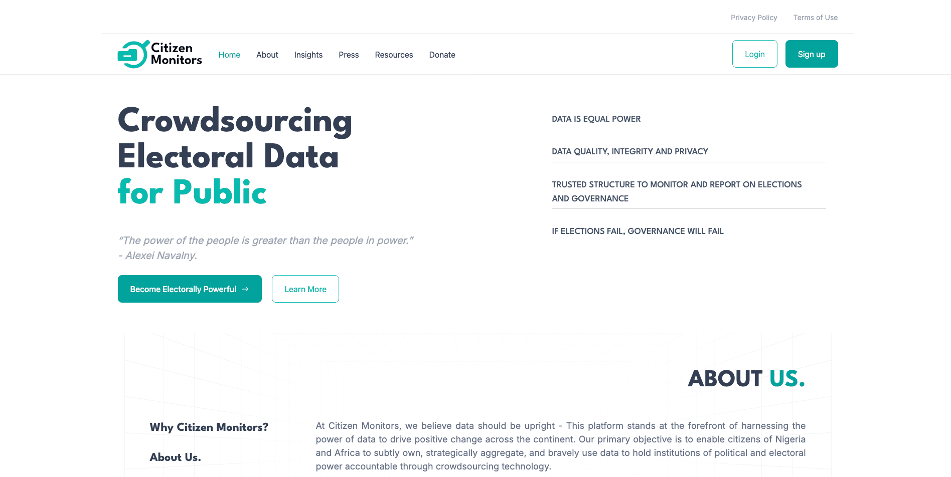 Citizen Monitors project website